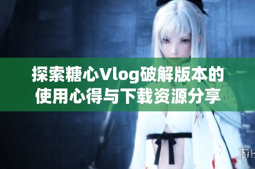 探索糖心Vlog破解版本的使用心得与下载资源分享
