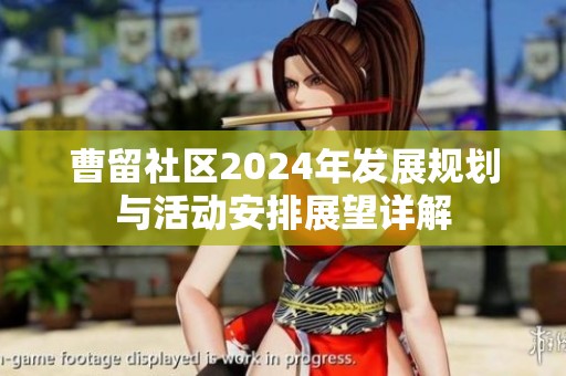 曹留社区2024年发展规划与活动安排展望详解