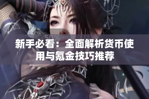 新手必看：全面解析货币使用与氪金技巧推荐