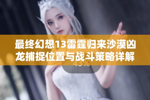 最终幻想13雷霆归来沙漠凶龙捕捉位置与战斗策略详解