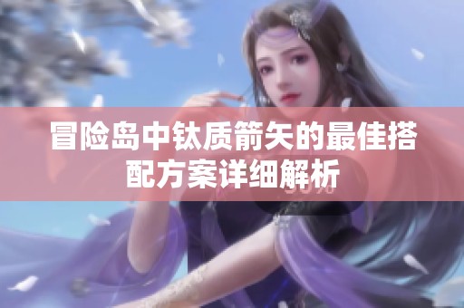 冒险岛中钛质箭矢的最佳搭配方案详细解析