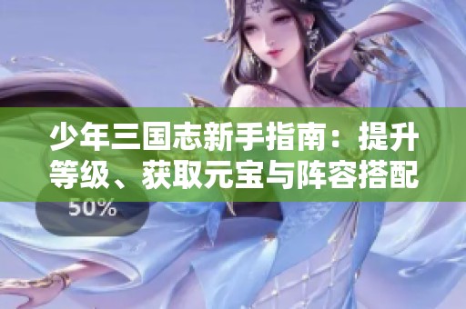少年三国志新手指南：提升等级、获取元宝与阵容搭配技巧揭秘