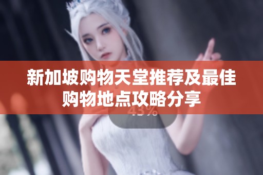 新加坡购物天堂推荐及最佳购物地点攻略分享