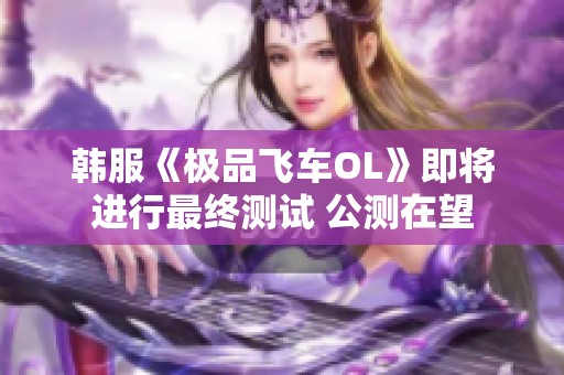 韩服《极品飞车OL》即将进行最终测试 公测在望