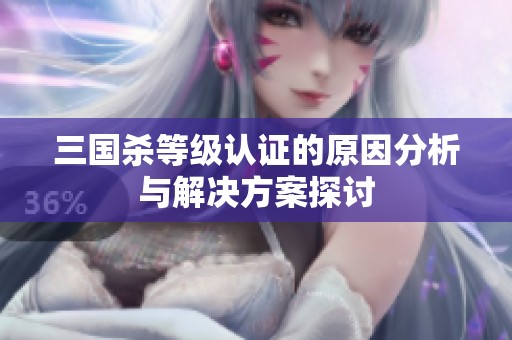 三国杀等级认证的原因分析与解决方案探讨