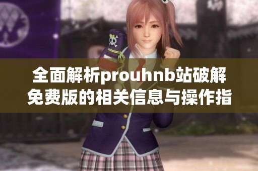 全面解析prouhnb站破解免费版的相关信息与操作指南