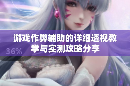 游戏作弊辅助的详细透视教学与实测攻略分享
