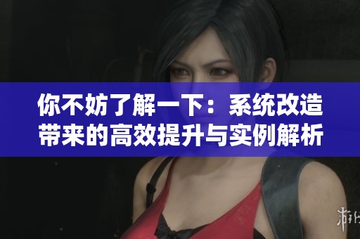 你不妨了解一下：系统改造带来的高效提升与实例解析