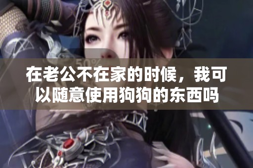 在老公不在家的时候，我可以随意使用狗狗的东西吗