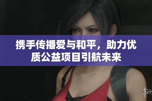 携手传播爱与和平，助力优质公益项目引航未来