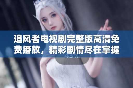 追风者电视剧完整版高清免费播放，精彩剧情尽在掌握之中