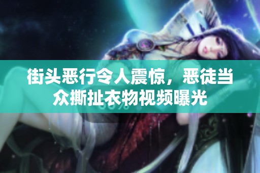 街头恶行令人震惊，恶徒当众撕扯衣物视频曝光