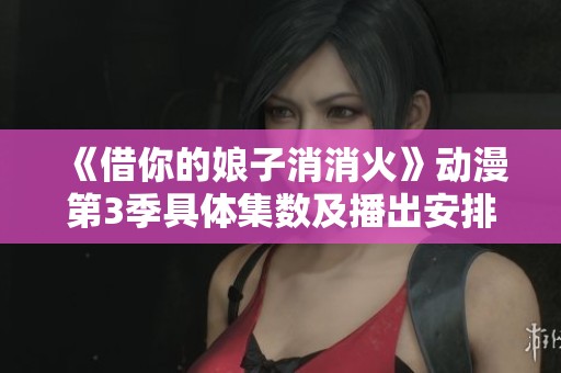《借你的娘子消消火》动漫第3季具体集数及播出安排探讨