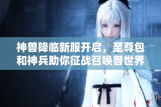 神兽降临新服开启，至尊包和神兵助你征战召唤兽世界