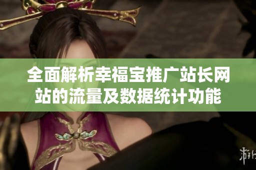 全面解析幸福宝推广站长网站的流量及数据统计功能