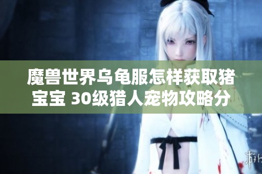 魔兽世界乌龟服怎样获取猪宝宝 30级猎人宠物攻略分享