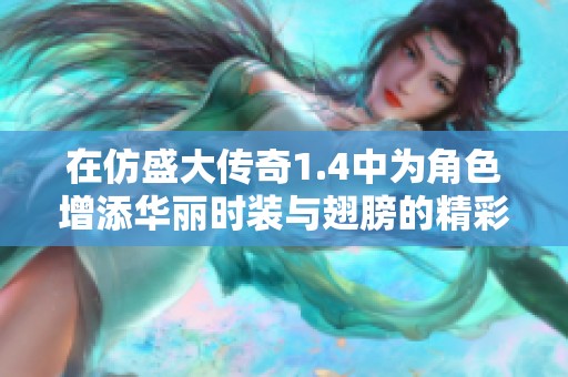 在仿盛大传奇1.4中为角色增添华丽时装与翅膀的精彩技巧