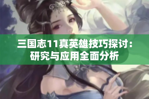 三国志11真英雄技巧探讨：研究与应用全面分析