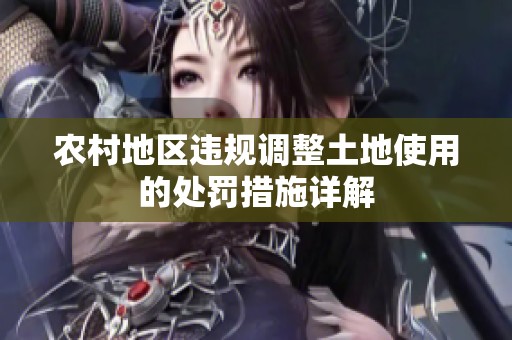 农村地区违规调整土地使用的处罚措施详解