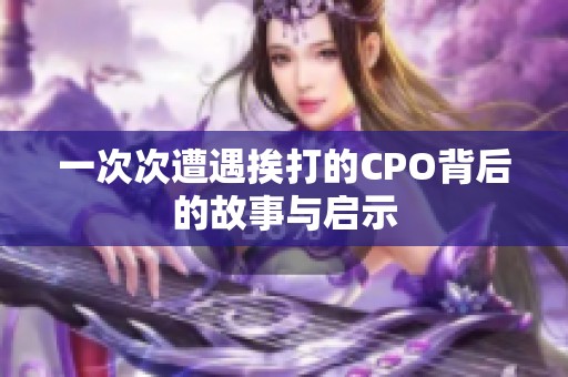 一次次遭遇挨打的CPO背后的故事与启示