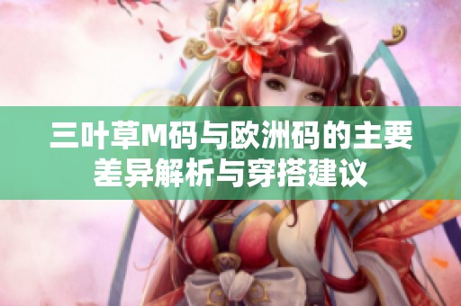 三叶草M码与欧洲码的主要差异解析与穿搭建议