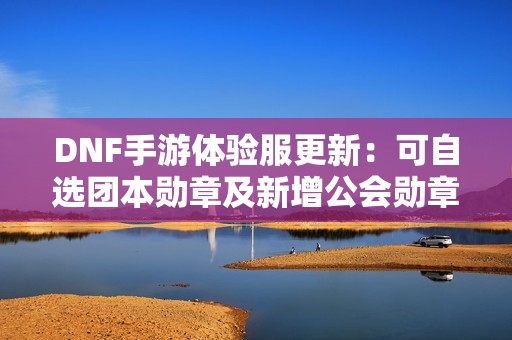 DNF手游体验服更新：可自选团本勋章及新增公会勋章内容解析