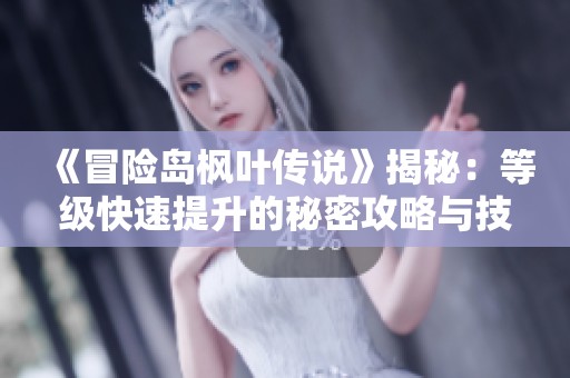 《冒险岛枫叶传说》揭秘：等级快速提升的秘密攻略与技巧！