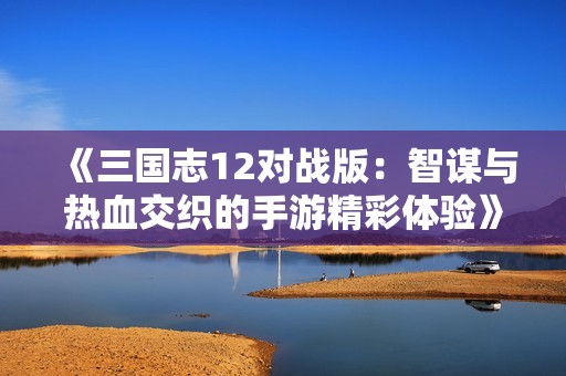 《三国志12对战版：智谋与热血交织的手游精彩体验》