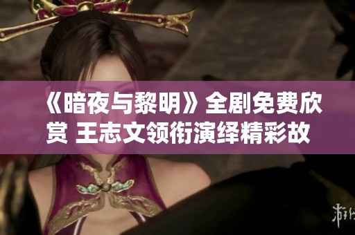 《暗夜与黎明》全剧免费欣赏 王志文领衔演绎精彩故事