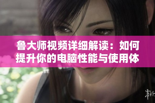 鲁大师视频详细解读：如何提升你的电脑性能与使用体验