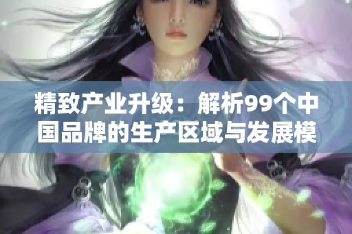 精致产业升级：解析99个中国品牌的生产区域与发展模式