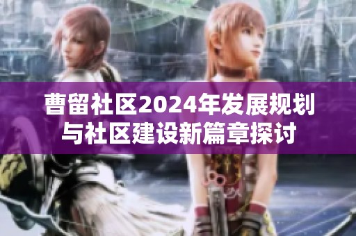 曹留社区2024年发展规划与社区建设新篇章探讨