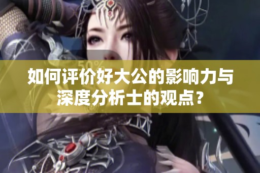 如何评价好大公的影响力与深度分析士的观点？