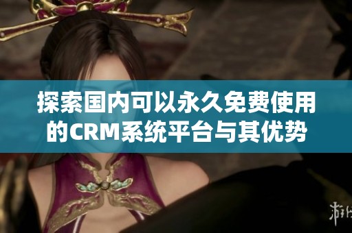 探索国内可以永久免费使用的CRM系统平台与其优势