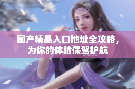 国产精品入口地址全攻略，为你的体验保驾护航