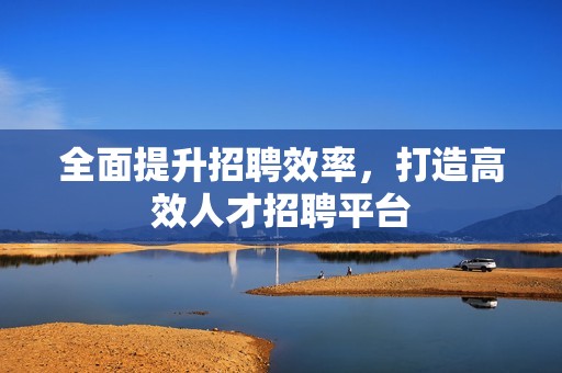 全面提升招聘效率，打造高效人才招聘平台