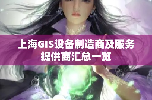 上海GIS设备制造商及服务提供商汇总一览