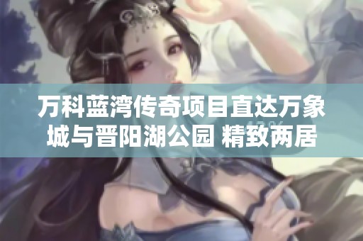 万科蓝湾传奇项目直达万象城与晋阳湖公园 精致两居室全配套生活社区