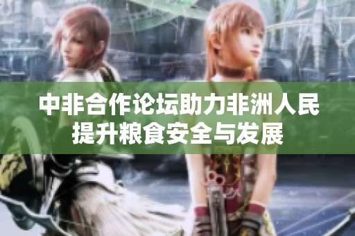 中非合作论坛助力非洲人民提升粮食安全与发展