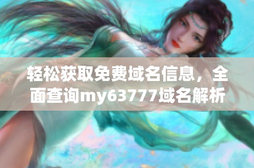 轻松获取免费域名信息，全面查询my63777域名解析情况