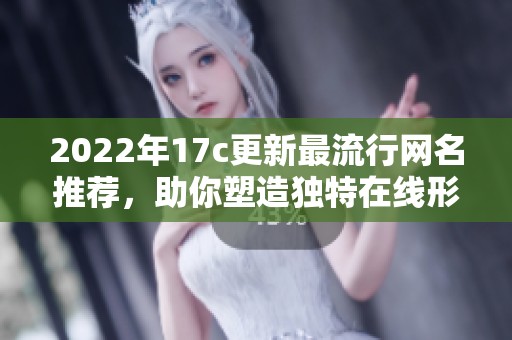 2022年17c更新最流行网名推荐，助你塑造独特在线形象