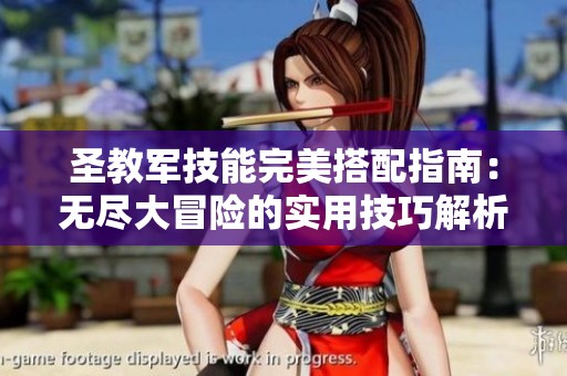 圣教军技能完美搭配指南：无尽大冒险的实用技巧解析