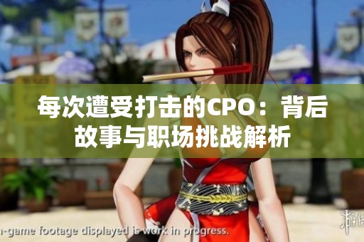 每次遭受打击的CPO：背后故事与职场挑战解析
