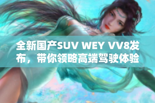 全新国产SUV WEY VV8发布，带你领略高端驾驶体验