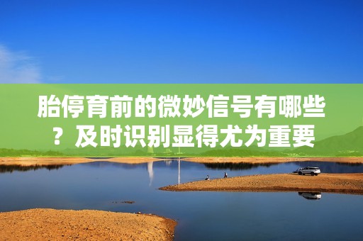 胎停育前的微妙信号有哪些？及时识别显得尤为重要