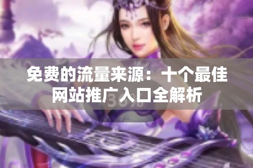 免费的流量来源：十个最佳网站推广入口全解析