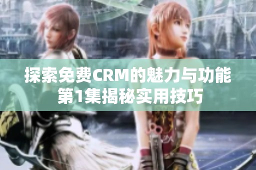探索免费CRM的魅力与功能 第1集揭秘实用技巧