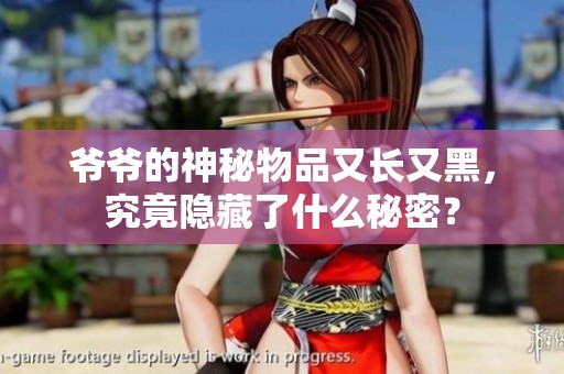 爷爷的神秘物品又长又黑，究竟隐藏了什么秘密？