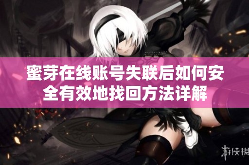 蜜芽在线账号失联后如何安全有效地找回方法详解