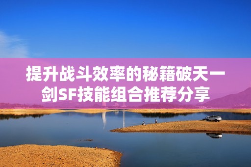 提升战斗效率的秘籍破天一剑SF技能组合推荐分享